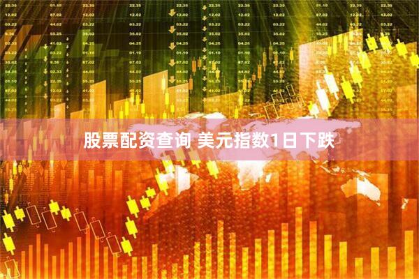股票配资查询 美元指数1日下跌